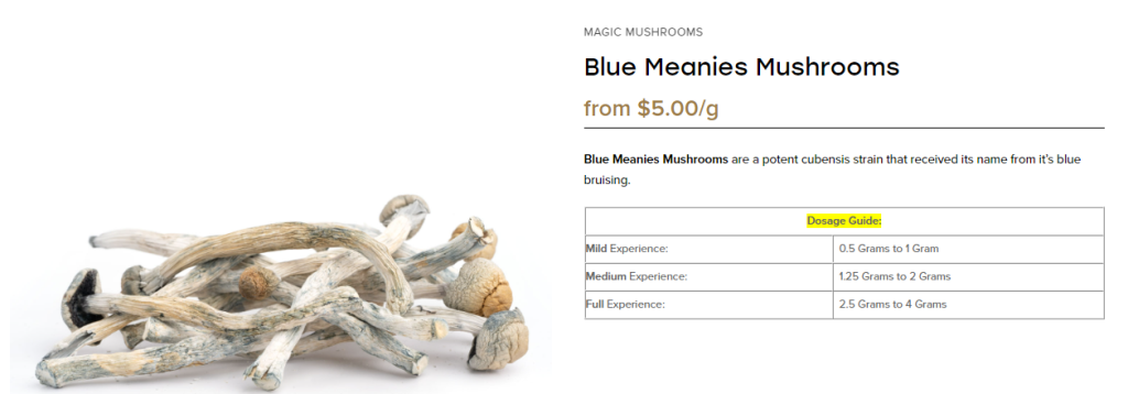 Blue Meanies Mushrooms