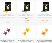 Astro Gummies : Guide sur ces bonbons infusées au cannabis (Prix, Achat, Effets) Astro Edibles canada livraison