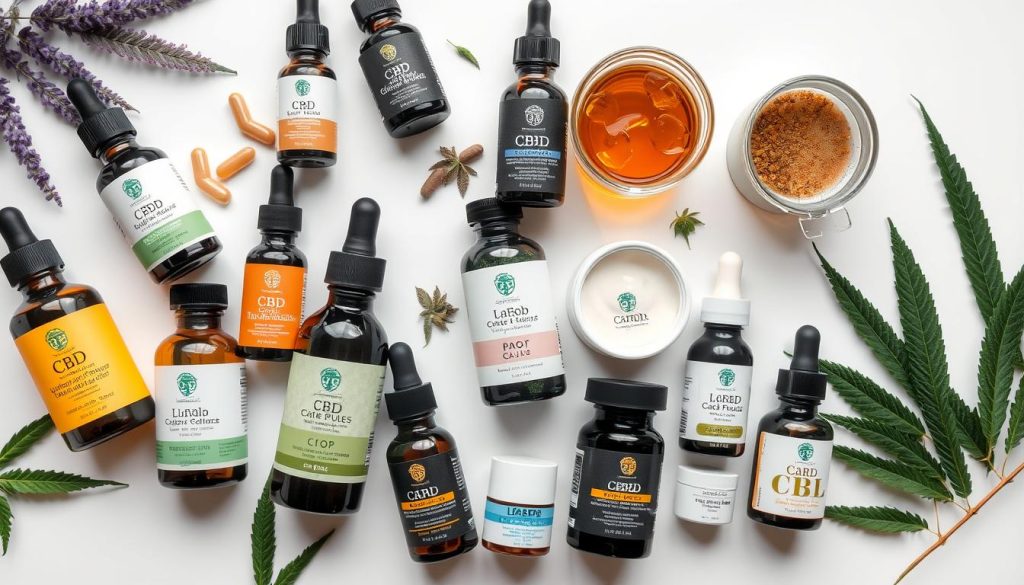 Différentes formes de produits CBD disponibles en France