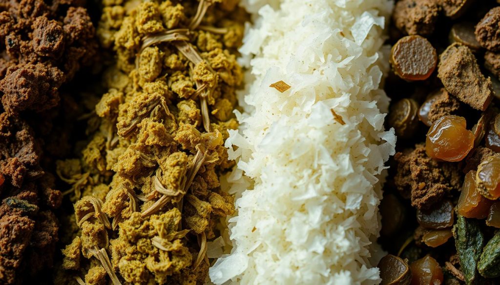 Différentes textures et couleurs de hash de qualité