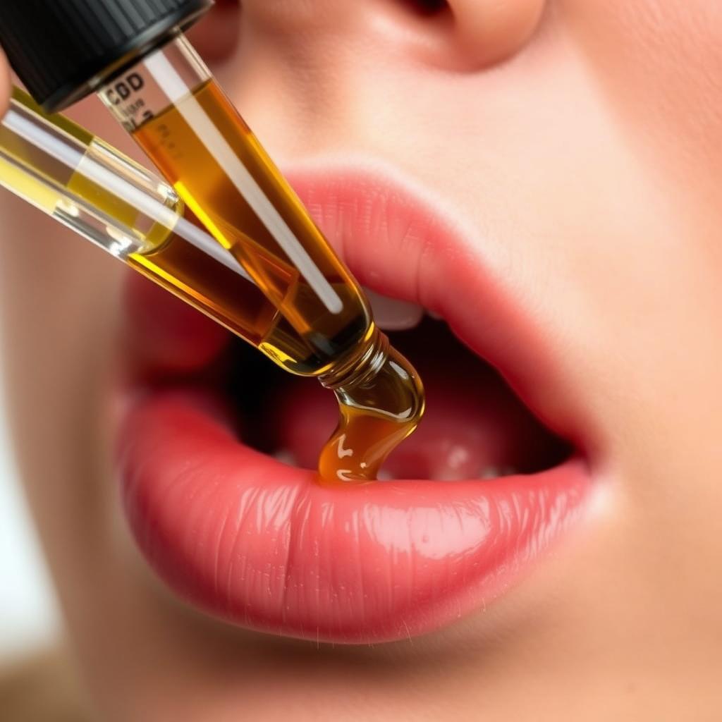 Huiles CBD sous la langue, méthode sublinguale