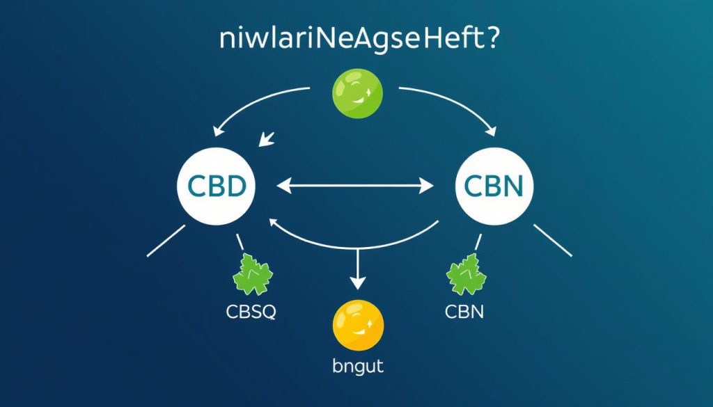 Illustration de l'effet entourage avec différents cannabinoïdes