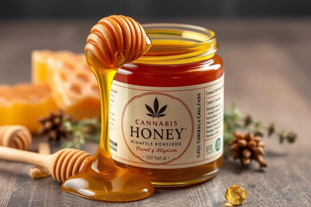 Miel infusé au cannabis avec différents profils de terpènes, tendance edibles 2025