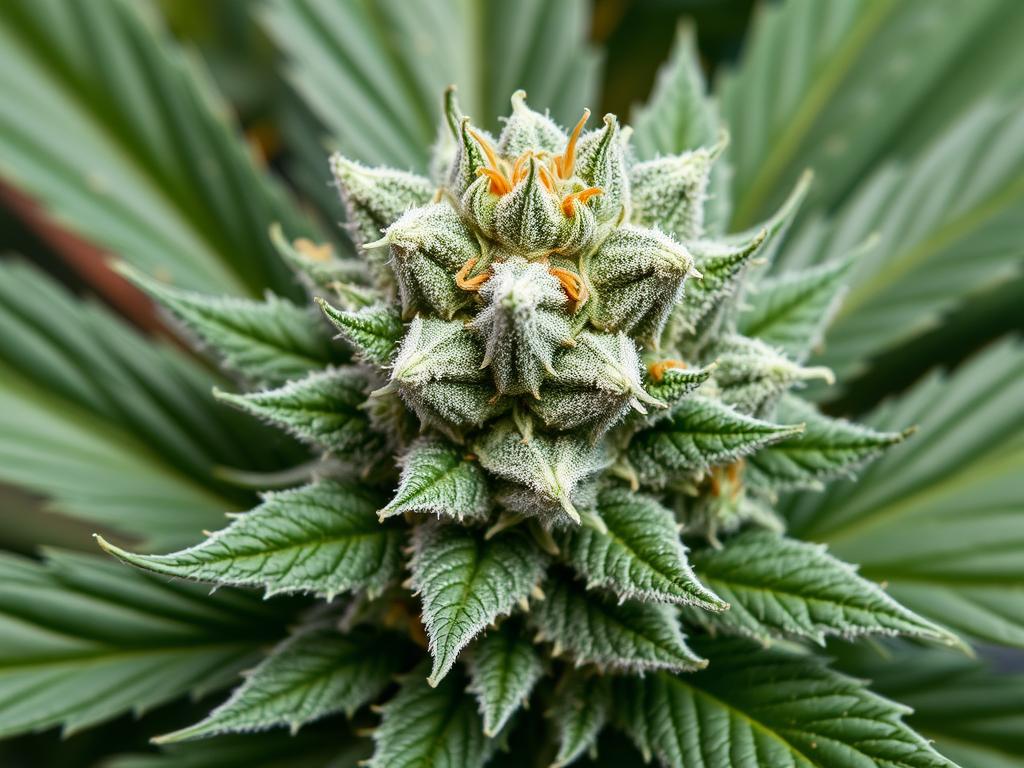 Plante d'Afghani #1 montrant sa structure compacte et ses têtes denses caractéristiques